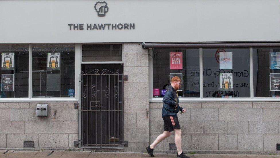 Hawthorn bar in Aberdeen