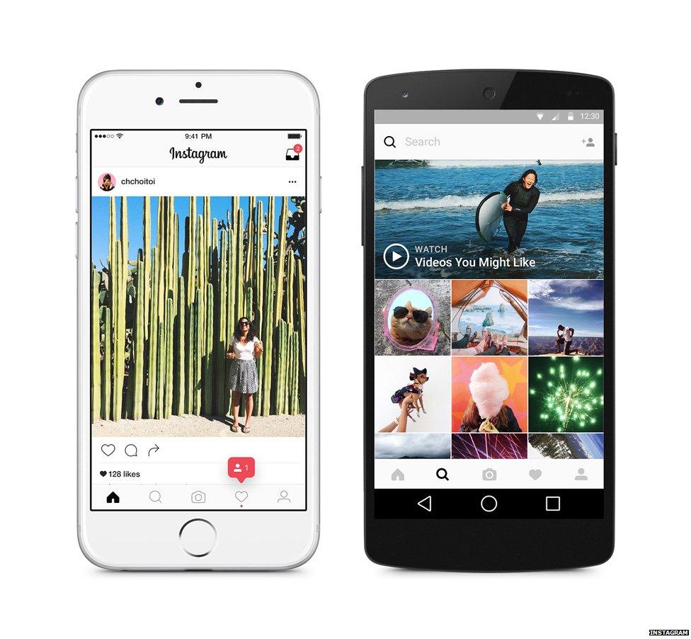 Instagram's new look