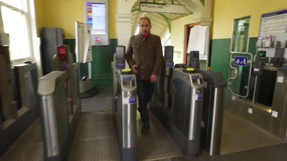 Tome Edwards at Wimbledon Park station