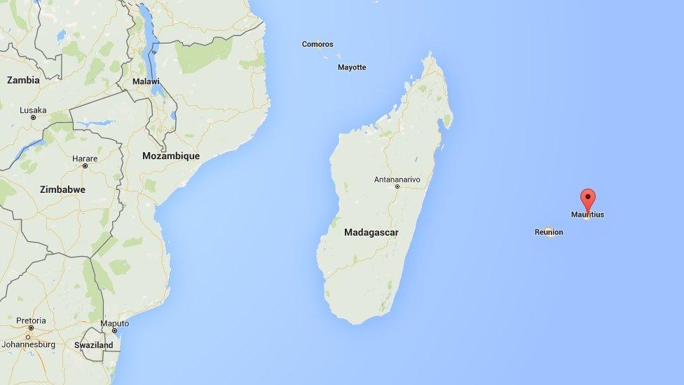 Mauritius on the map