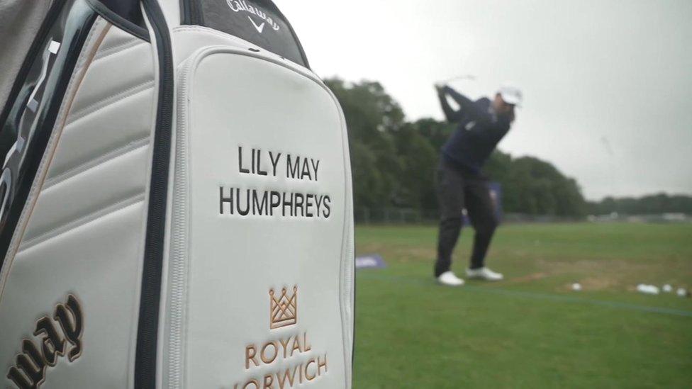 Lily May Humphreys playing golf