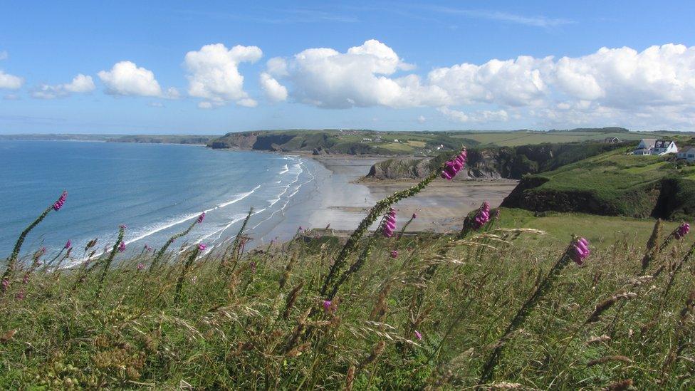 Broad Haven from above Little Haven by Jayne Goodwin