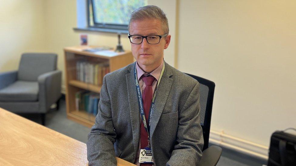 Hywel Parry, head of Ysgol John Bright, Llandudno