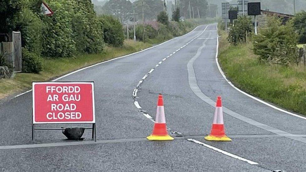 A494 near Llanuwchllyn