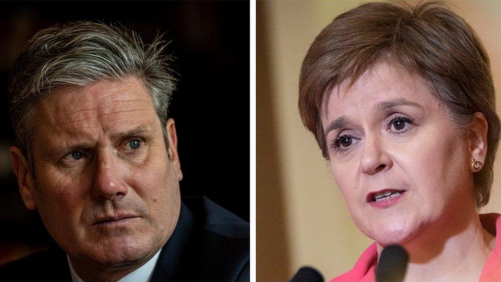 keir starmer and nicola sturgeon