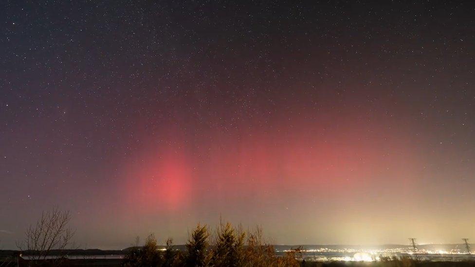 Northern lights in Bideford