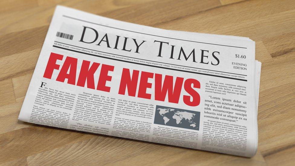 Fake news newspaper