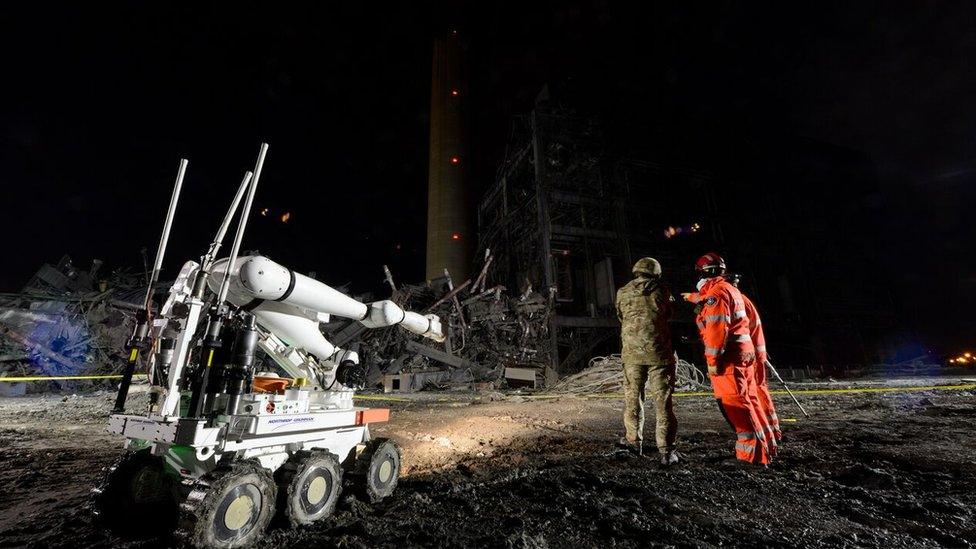 Fire service at Didcot site