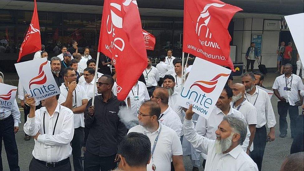 Manchester Airport protest