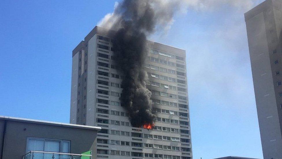 Tower block fire