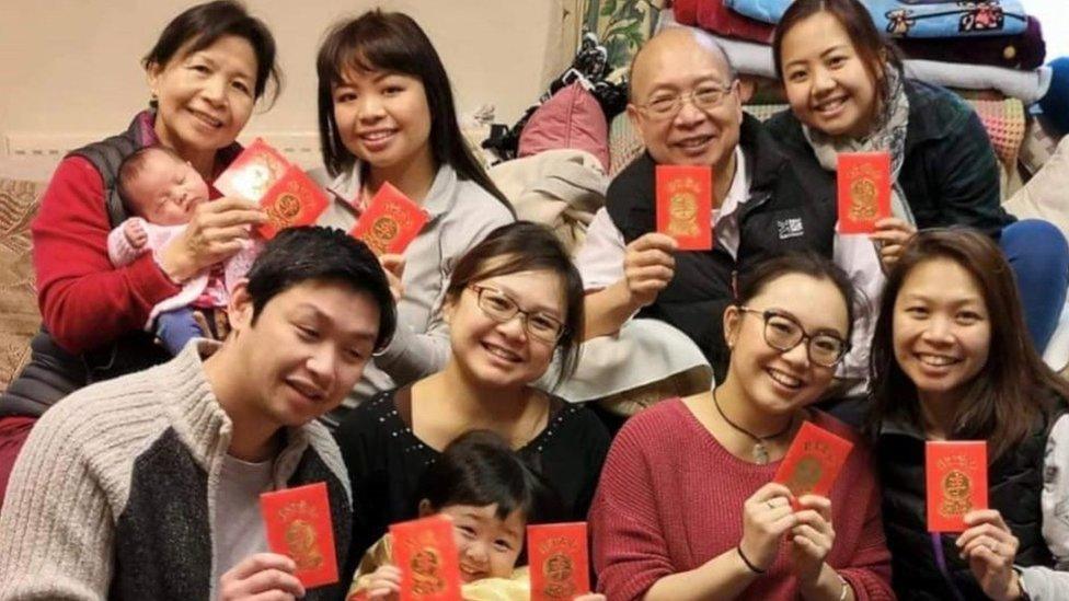 Liu family celebrates in Wales