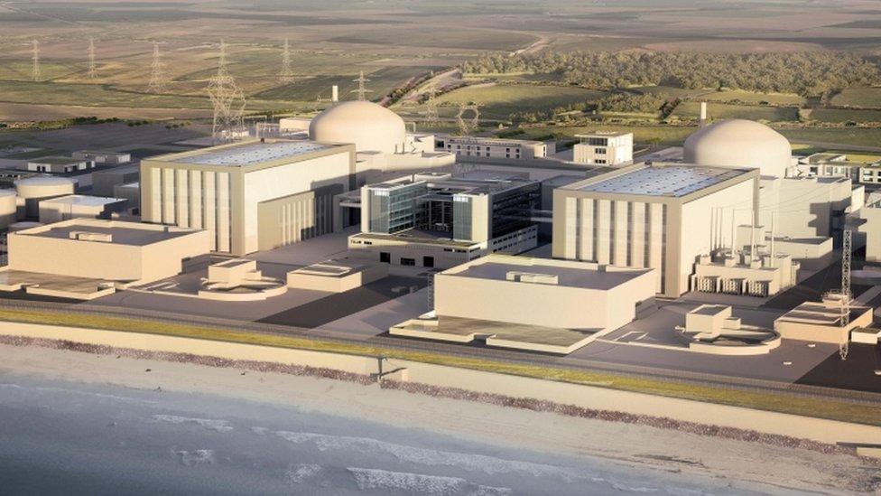 Artist's impression of Hinkley Point C