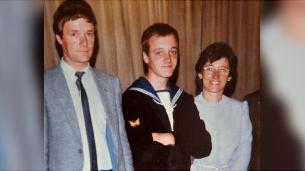 David, Simon and Margaret Parkes