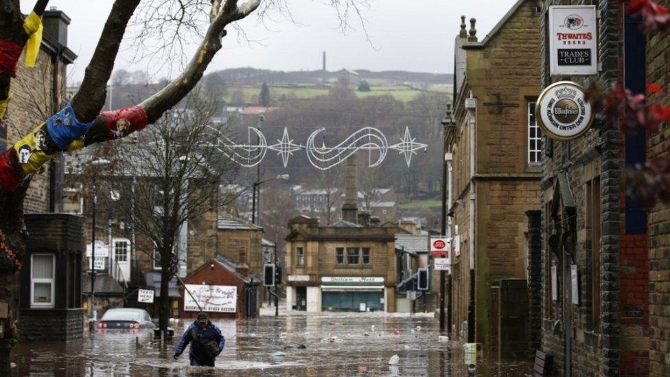 Flooding in Hebden Bridge