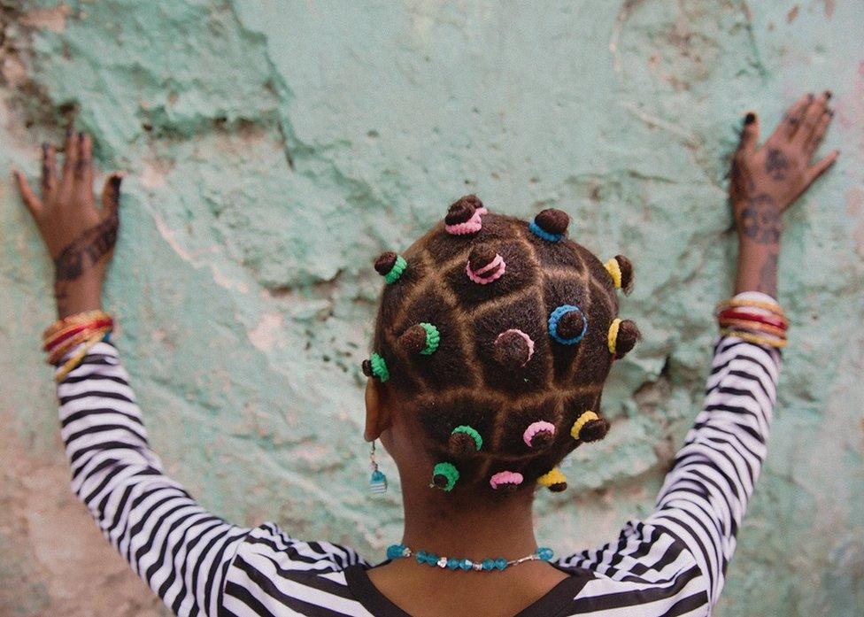 Back of girl's head