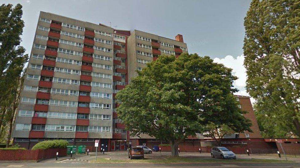 Pickwick House tower block in Portsmouth