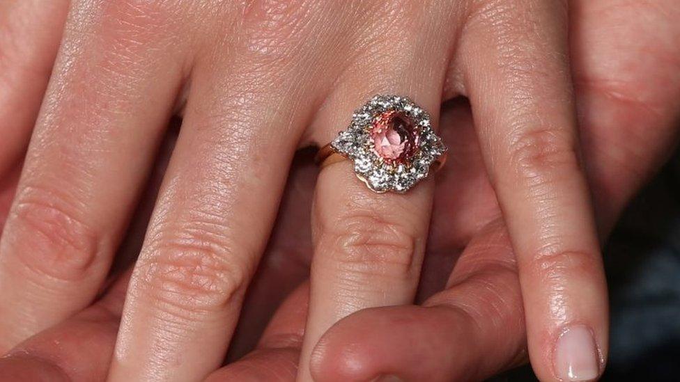 Princess Eugenie's engagement ring