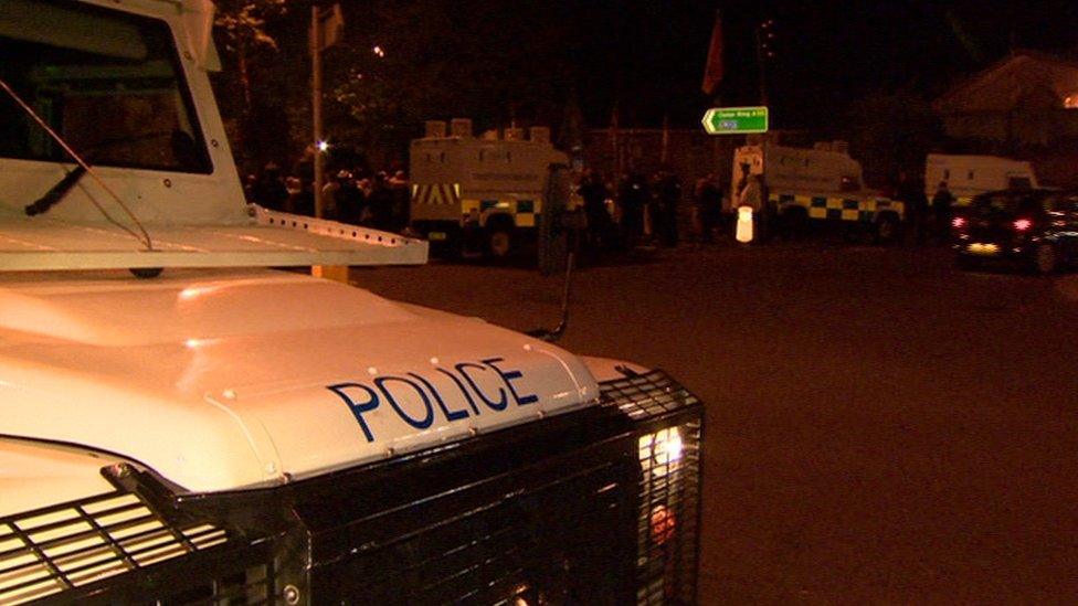 Over 400 PSNI officers were on the ground