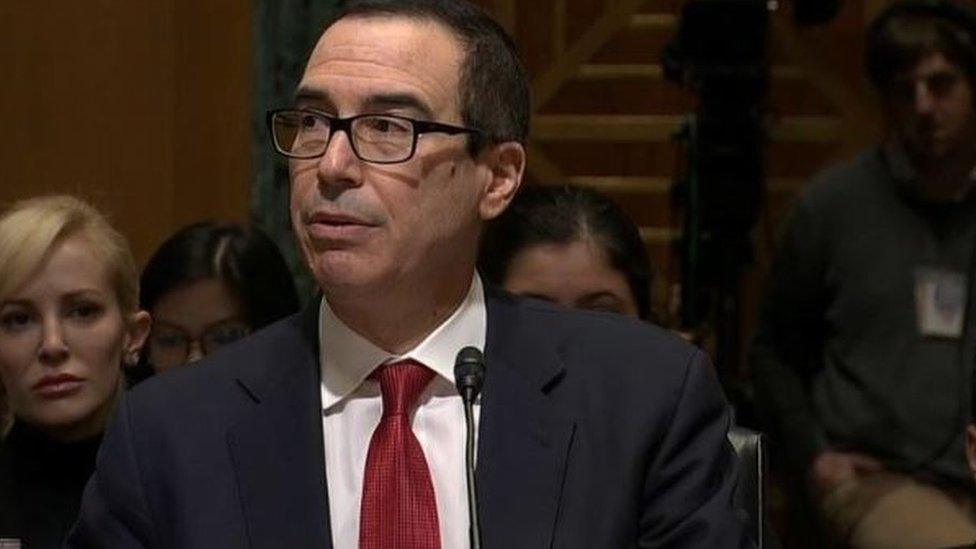 steve mnuchin at senate hearing