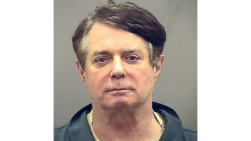 Jail booking photograph of Paul Manafort,