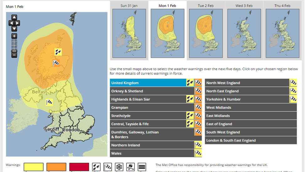 Met Office weather maps