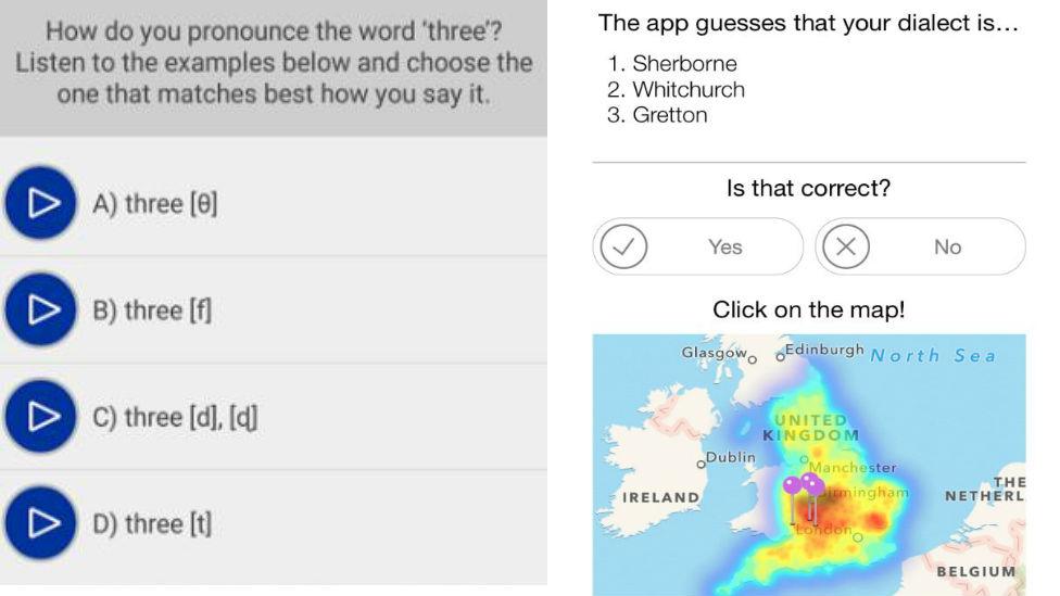 Dialect app screen grabs