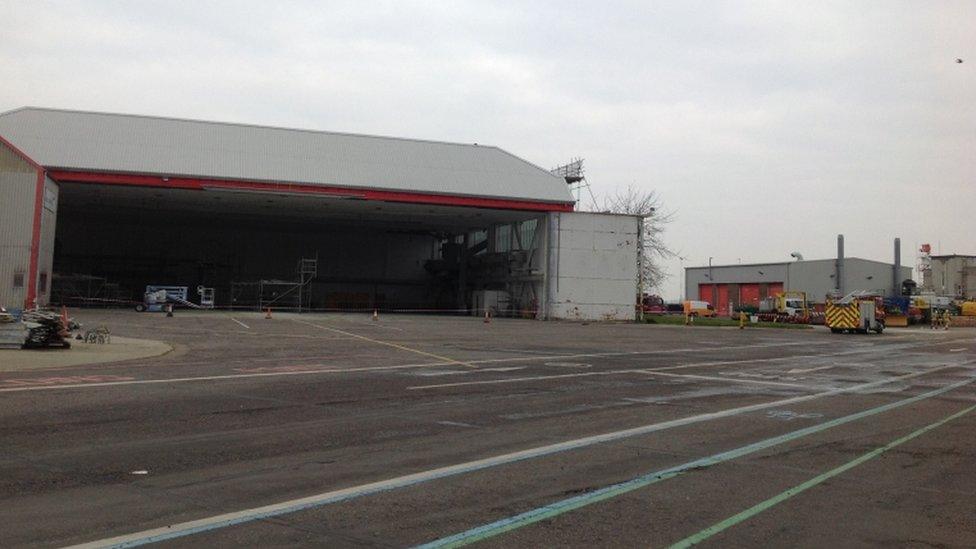 Hangar at Norwich Airport