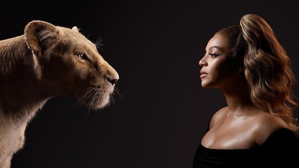 Beyonce and Lion King promotional photo