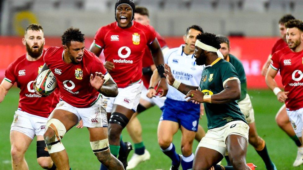 Courtney Lawes plays for the Lions
