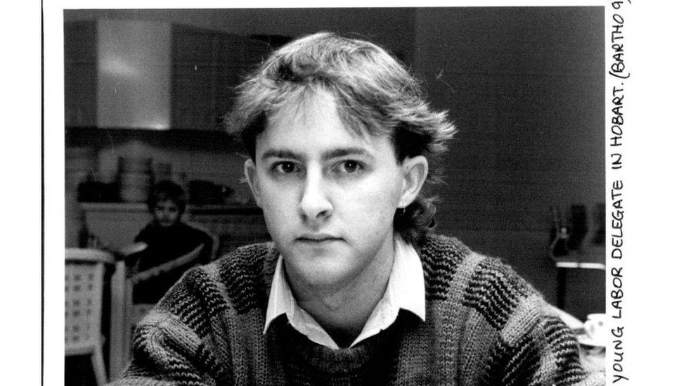 Anthony Albanese, Australia Young Labour Delegate in Hobart. July 09, 1986