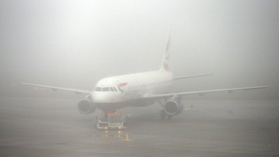 A plane at Heathrow