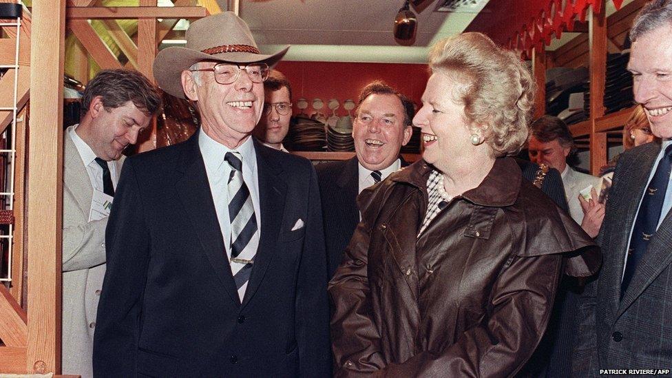 Margaret Thatcher and Denis Thatcher