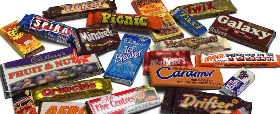 selection of retro sweets