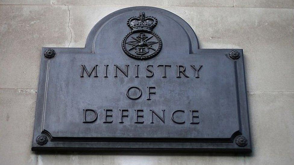 Ministry of Defence building sign