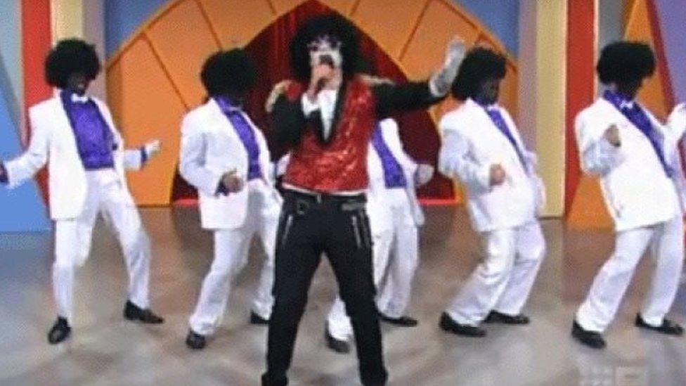 Jackson 5 parody group on Australian television