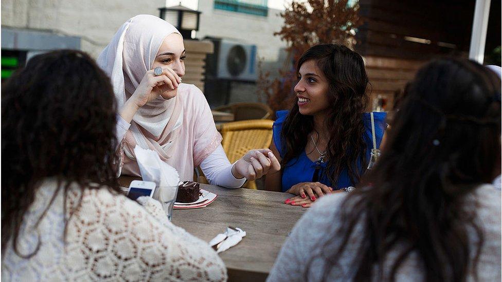 Palestinian women in Ramallah (file photo)