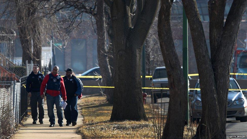 Police on a Chicago street