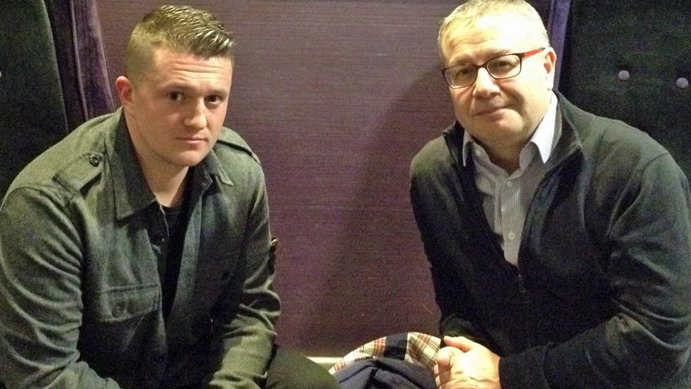 Tommy Robinson and Adrian Goldberg