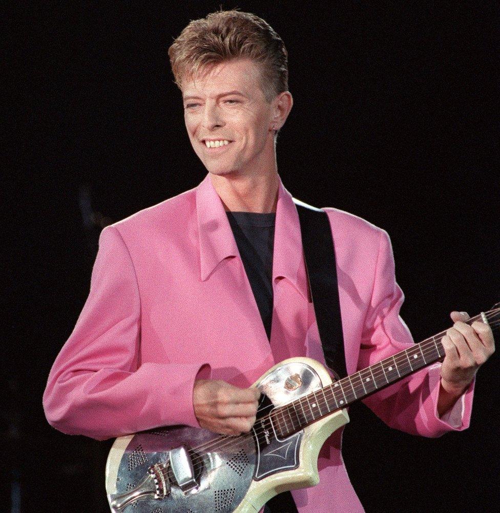 Bowie performing at the Place de la Nation, Paris