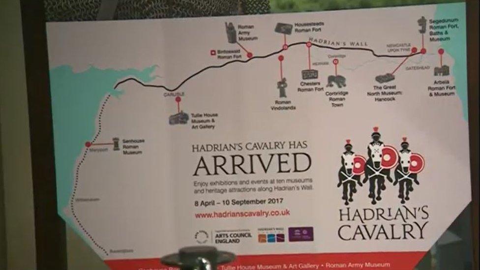 Hadrian's Cavalry exhibition poster