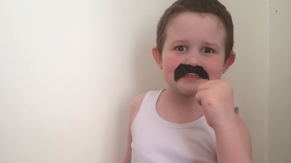 Child dressed as Begbie for World Book Day