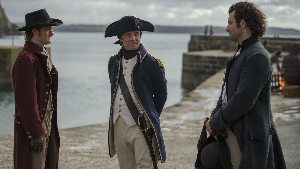 Poldark filming in Charlestown