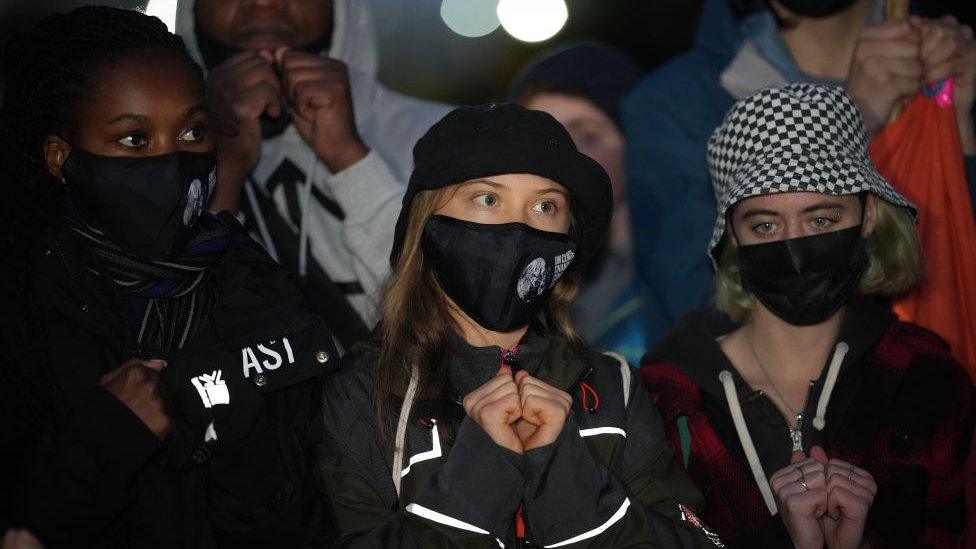 Greta Thunberg protests in Glasgow