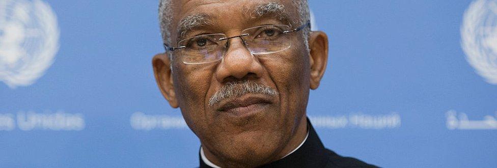 David Granger at the UN Headquarters in New York City on 29 September 2015