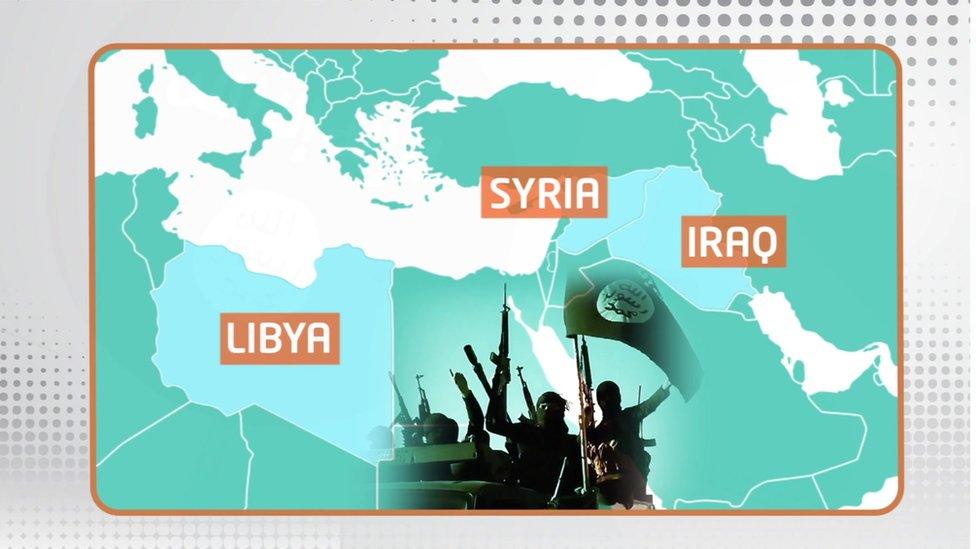 Islamic State or I.S operates out of Syria, Iraq and Libya