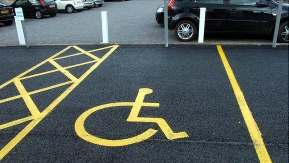 Disabled person's car park space