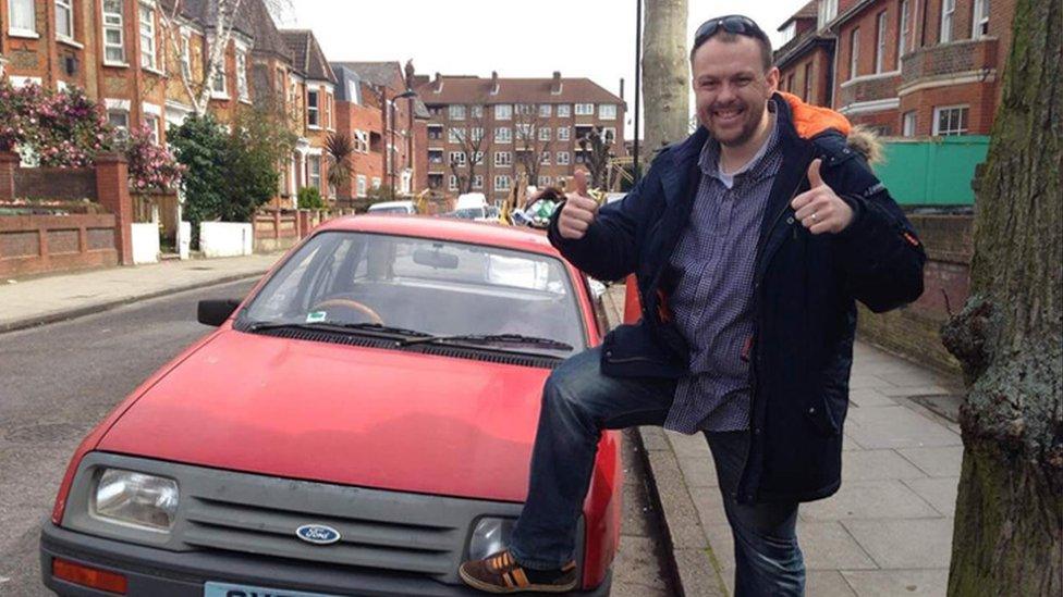 Daniel Fox with Ford Sierra