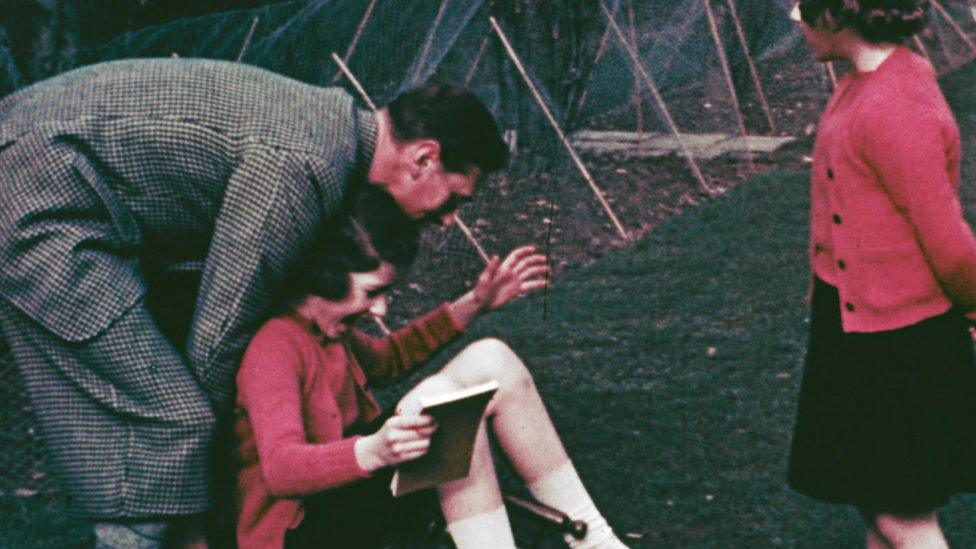 The young Princess Elizabeth and her father, King George VI