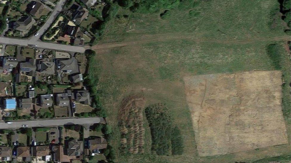 Google view of area off Wentwood Drive where the forest preschool will be created.