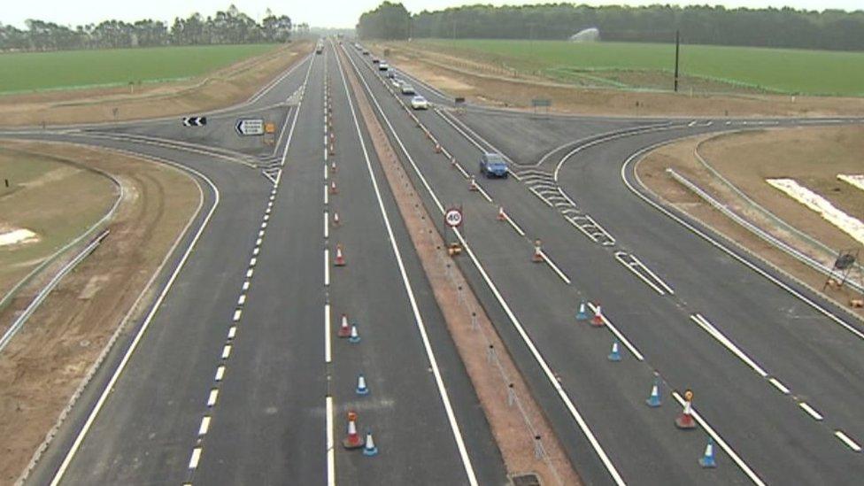 A stretch of the A11 at Elveden, Suffolk